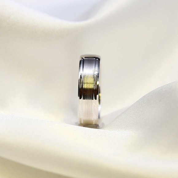 10 K Gold wedding Band 6mm , white gold, yellow gold, rose gold, engagement - Picture 3 of 4